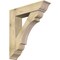 Ekena Millwork Olympic Traditional Rough Sawn Bracket w/ Offset Brace, Douglas Fir, 8"W x 34"D x 38"H BKT0806X34X38OLY01RDF - alternate 1
